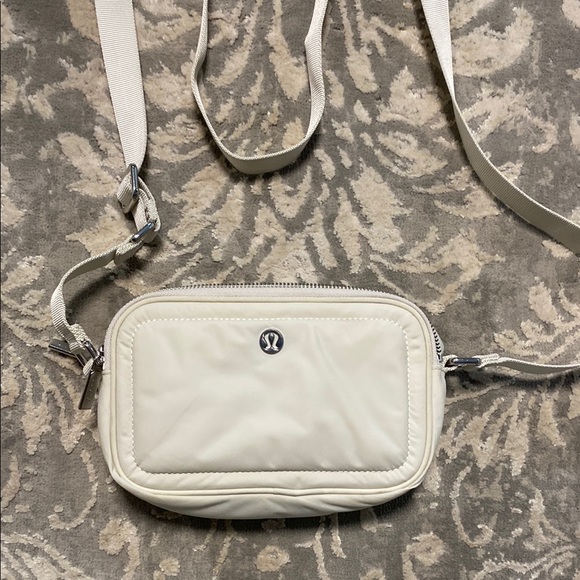lululemon athletica Handbags - Lululemon Athletica White Crossbody Bag with Adjustable Strap